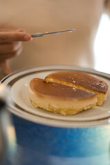 パンケーキと手