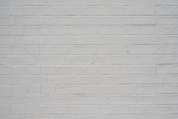weiss gestrichene Ziegelmauer / Textur / Hintergrund