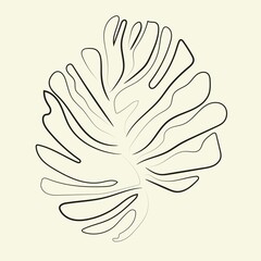 Vector Palm leaf seamless pattern illustration