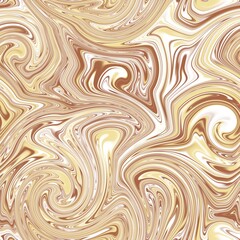 Seamless twirly swirly abstract liquid marble surface pattern design for print. High quality illustration. Trendy marbled fluid paint on water background. Funky expressive psychedelic swirl of paint.