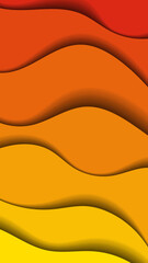 Colorful wavy wallpaper for smartphones or pc. Vector illustration.