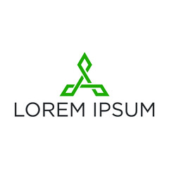 Letter A logo design
