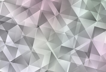 Fototapeta premium Light Pink, Yellow vector shining triangular background.