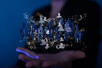 Business and communications group digital