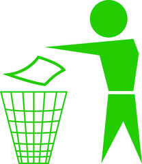 Litter sign vector image