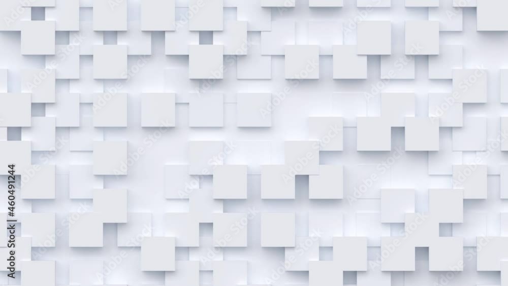 Poster geometric modern animated seamless looping abstract background. 3d render design element, creative m