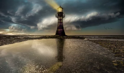 Fotobehang Whiteford lighthouse Gower © leighton collins