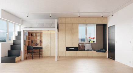 compact apartment design concept