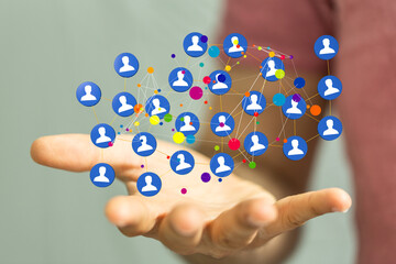 internet net and data digital concept