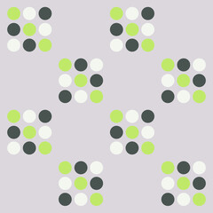 Green circle pattern for tile. Design circle Element vector illustration