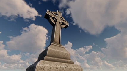 Celtic cross, tombstone, gravestone