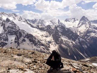 Russian mountain tourism.