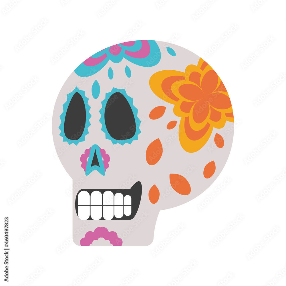 Wall mural mexican sugar skull