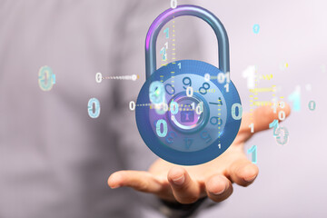 Cybersecurity and information or network protection. Future technology web