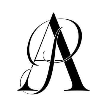 ap, pa, monogram logo. Calligraphic signature icon. Wedding Logo Monogram. modern monogram symbol. Couples logo for wedding