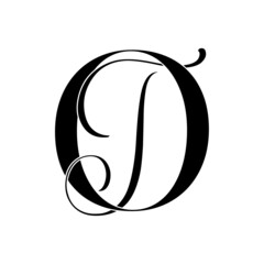 ot, to, monogram logo. Calligraphic signature icon. Wedding Logo Monogram. modern monogram symbol. Couples logo for wedding