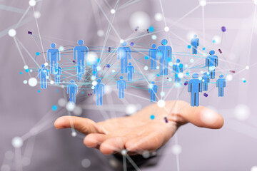 Abstract technology group and data