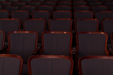 Empty seats in a theater