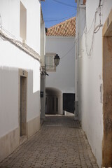narrow street in the old town of Calpe