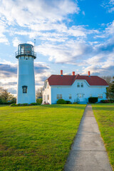 The Chatham Light lighthouse in Chatham, Massachusetts