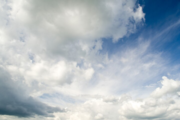 Blue sky and clouds - empty cloudscapes 