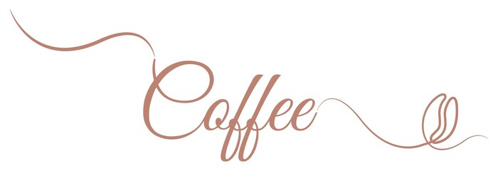 coffee typography vector design illustration