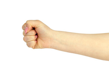 Close-up of hand clenched into a fist