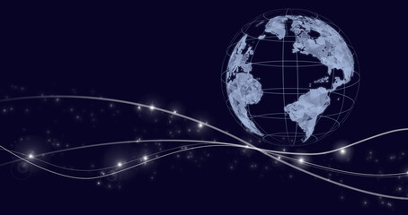 Fototapeta na wymiar Global connection concept. Abstract world network connection, internet and global connection concept. Global technologies concept.
