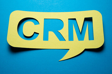 CRM Customer Relationship System Speech Bubble