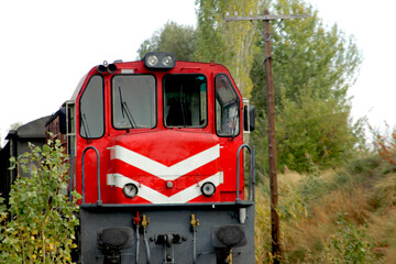 black steam train on the railway