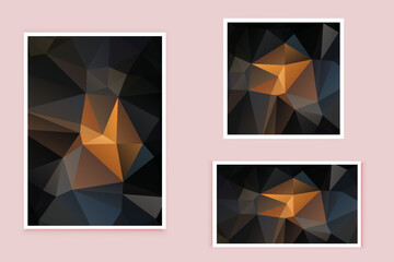 abstract textured polygonal background vector. Blurry triangle design. The pattern can be used for the background.	
