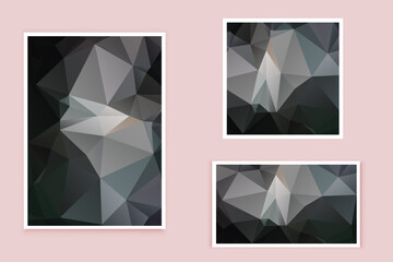 abstract textured polygonal background vector. Blurry triangle design. The pattern can be used for the background.	