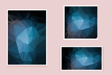 abstract textured polygonal background vector. Blurry triangle design. The pattern can be used for the background.	