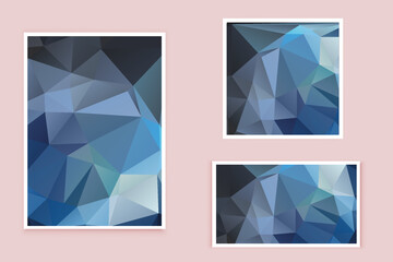 Fototapeta premium abstract textured polygonal background vector. Blurry triangle design. The pattern can be used for the background. 