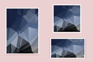 Fototapeta premium abstract textured polygonal background vector. Blurry triangle design. The pattern can be used for the background. 