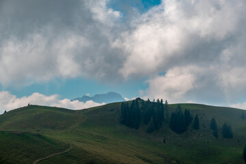 September misty day in the italian alps
