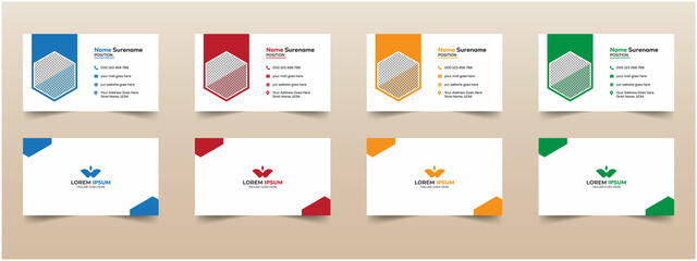 Professional Business Card Or Visiting Card Design Template