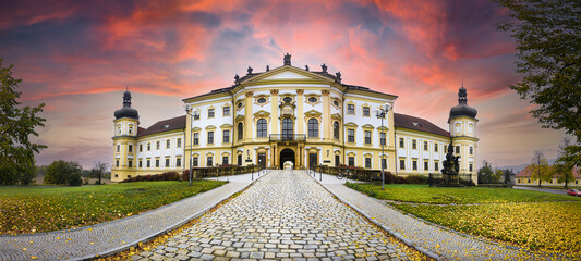Hradisko monastery near Olomouc, Czech Republic. View of a military hospital situated in the former Hradisko monastery near Olomouc