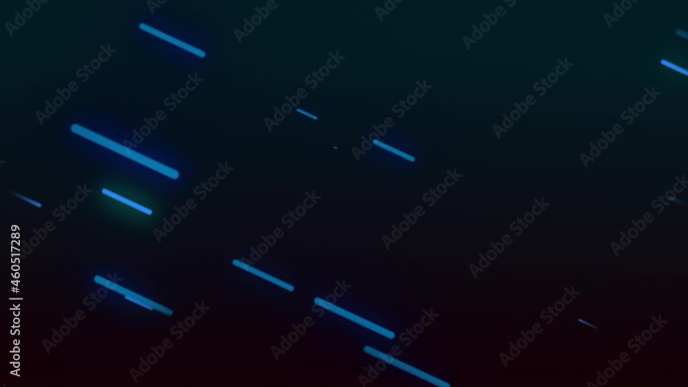 Poster abstract directional neon lines geometric background. data flow. optical fiber. seamless loop 4k mot