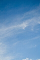 Blue sky and clouds - empty cloudscapes 