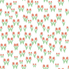 Floral seamless pattern for textiles and backgrounds