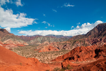 Cafayate, Salta, northern Argentina. Beautiful mountains of different colors.