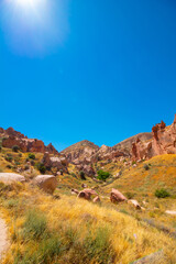 Zelve Open Air Museum in Cappadocia Turkey