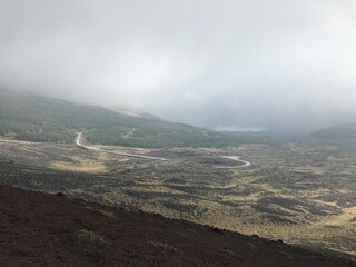 Landscape at Etna volcano, Sicily, Italy
