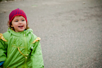 little girl in a hat