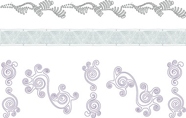 Decorative pattern editable stroke