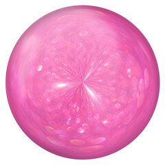 Pink pearl. Close-up isolated illustration. Decoration. a magic ball.