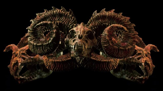 Scary Goat Skull VJ Loop &ndash; is a cool scary animation of devil goat skull. It is perfect to use on VJ thematic sets, metal and gothic festivals, halloween parties or your performances.
