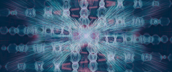 Abstract psychedelic burst background image.