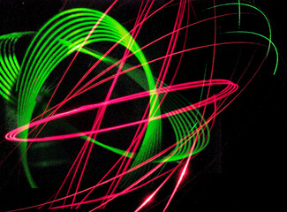 abstract glowing lines